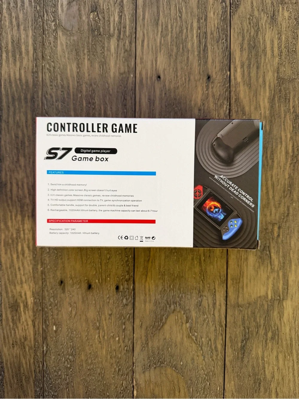 S7 Handheld Game Box Includes 650 Retro games New in box
